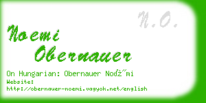 noemi obernauer business card